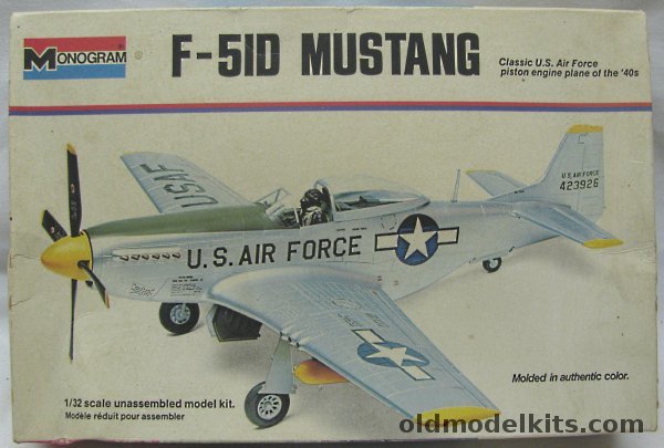 Monogram 1/32 F-51D Mustang Action Model (P-51), 6847